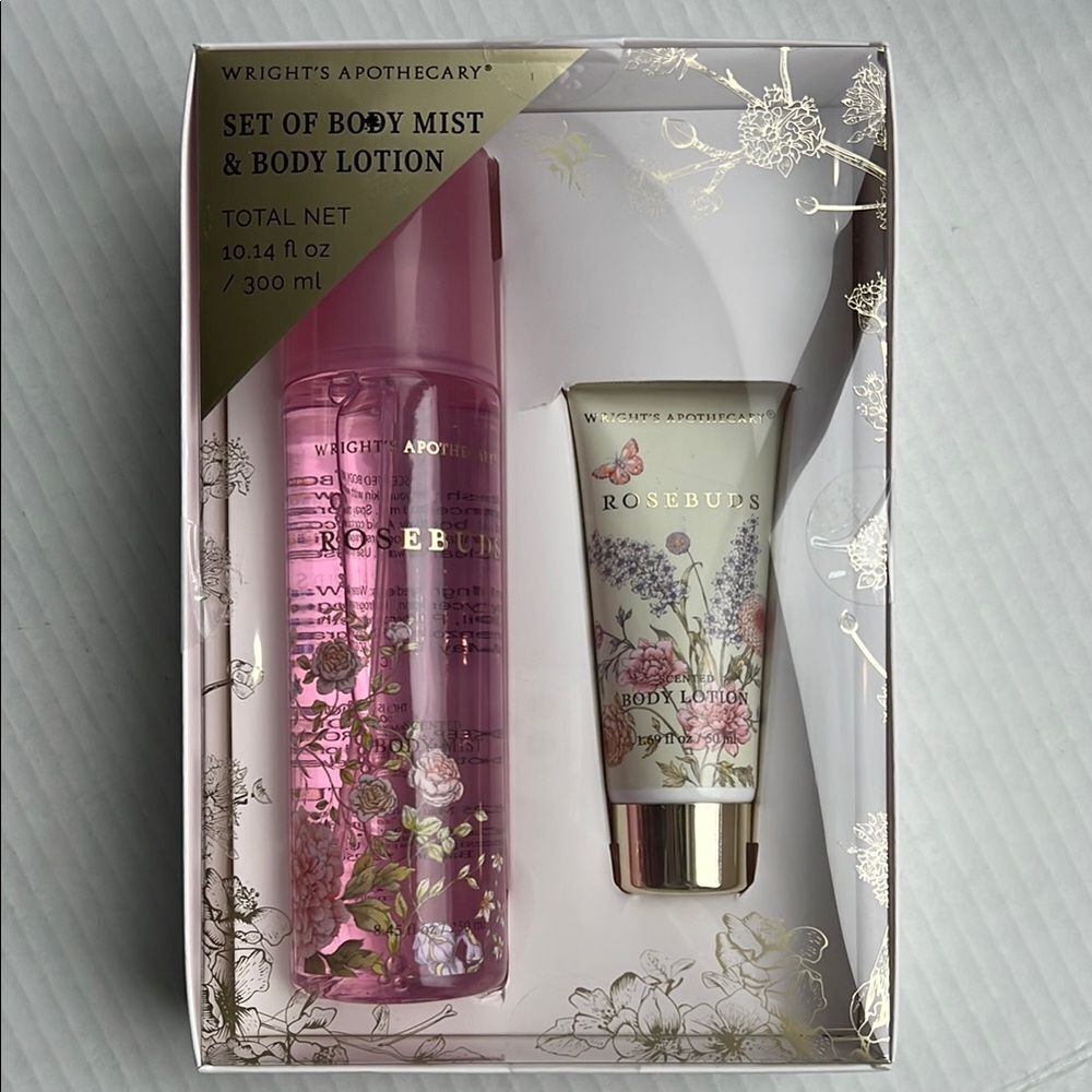 Wright’s Apothecary Rosebuds Body Mist & Lotion Set - Picture 2 of 8
